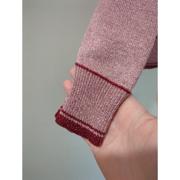 Alberta Ferreti Girls Metallic Yesterday Crewneck Sweater - Picture 7 of 7